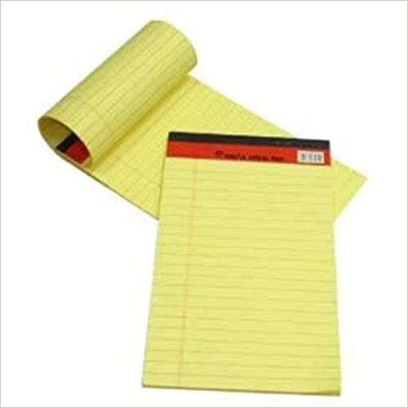 Sinarline Legal Pad A5, 50 Sheets, Line Ruled, Yellow