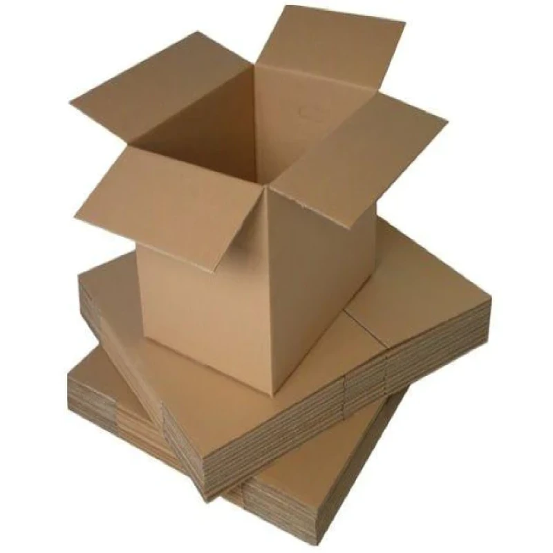 Corrugated Kraft Board Storage Box, 60x60x60cm, flat packed-100774