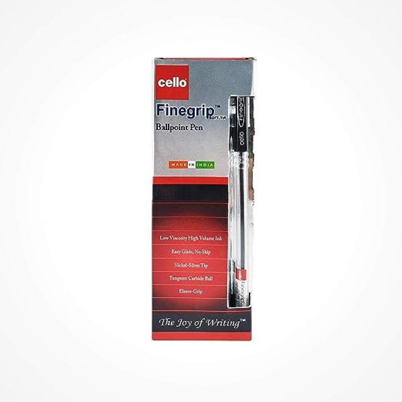 Cello Pen Fine Grip, 12/box, Black